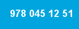 978 045 12 51 978 045 12 51